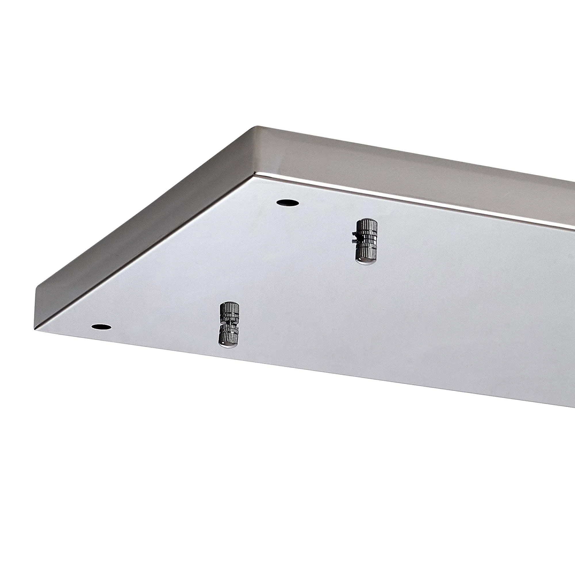 Hayes 5 Hole 550mm x 320mm Linear Rectangle Ceiling Plate Polished Chrome Stainless Steel D0887CH  Deco Hayes Chrome